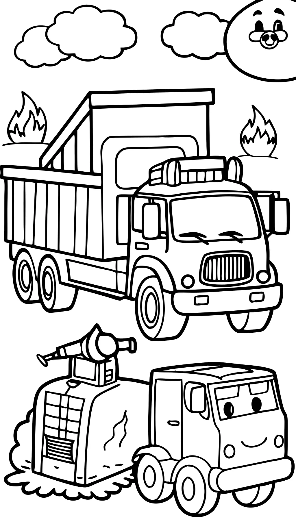 coloriages de camions imprimables